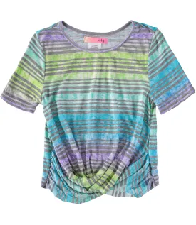 2-Hip Girls 7-16 Bubble Stripe Top