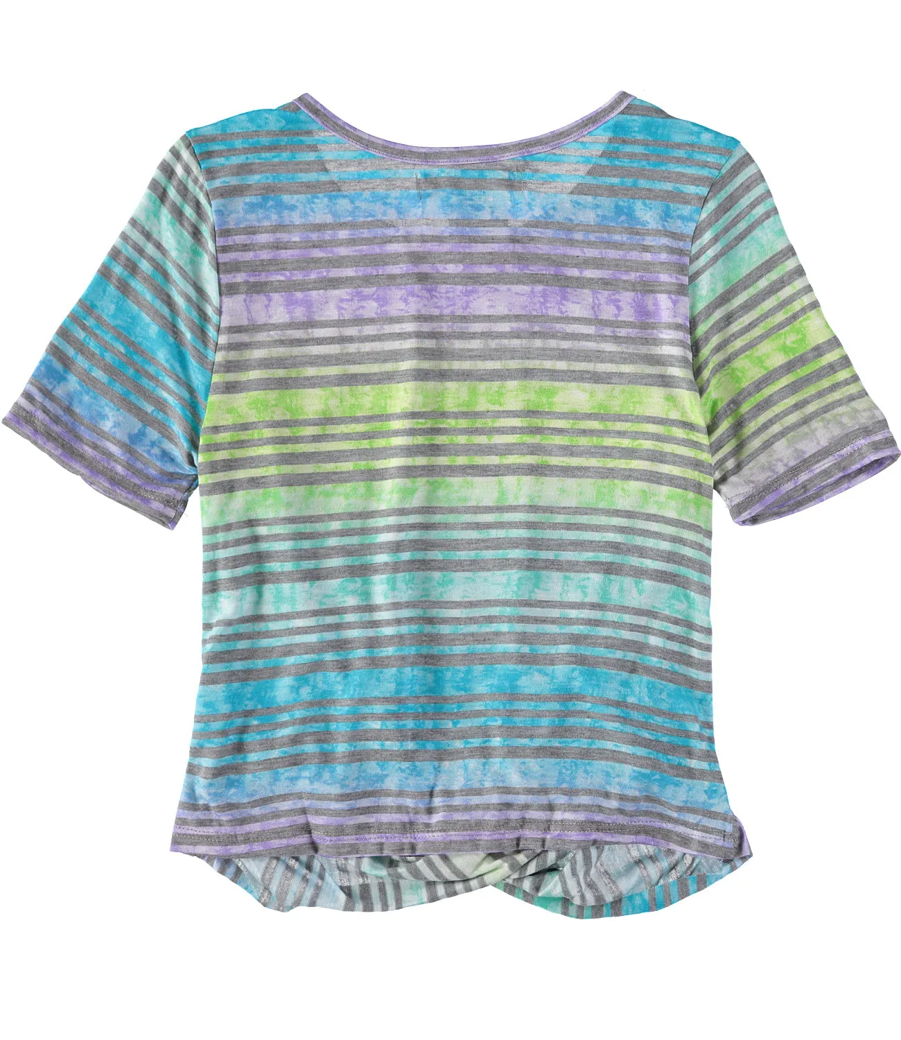 2-Hip Girls 7-16 Bubble Stripe Top