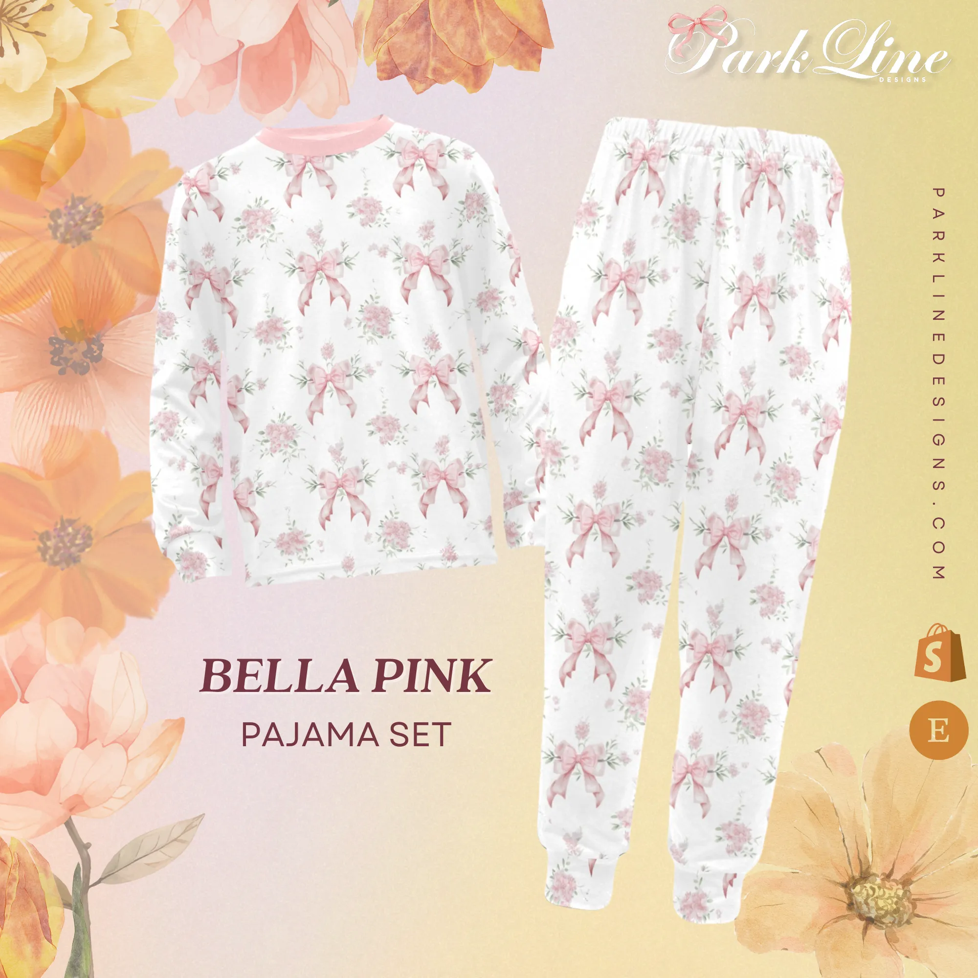 Bella Pink | Pajama Set for Girls  | Cozy & Comfortable Sleepwear for Kids