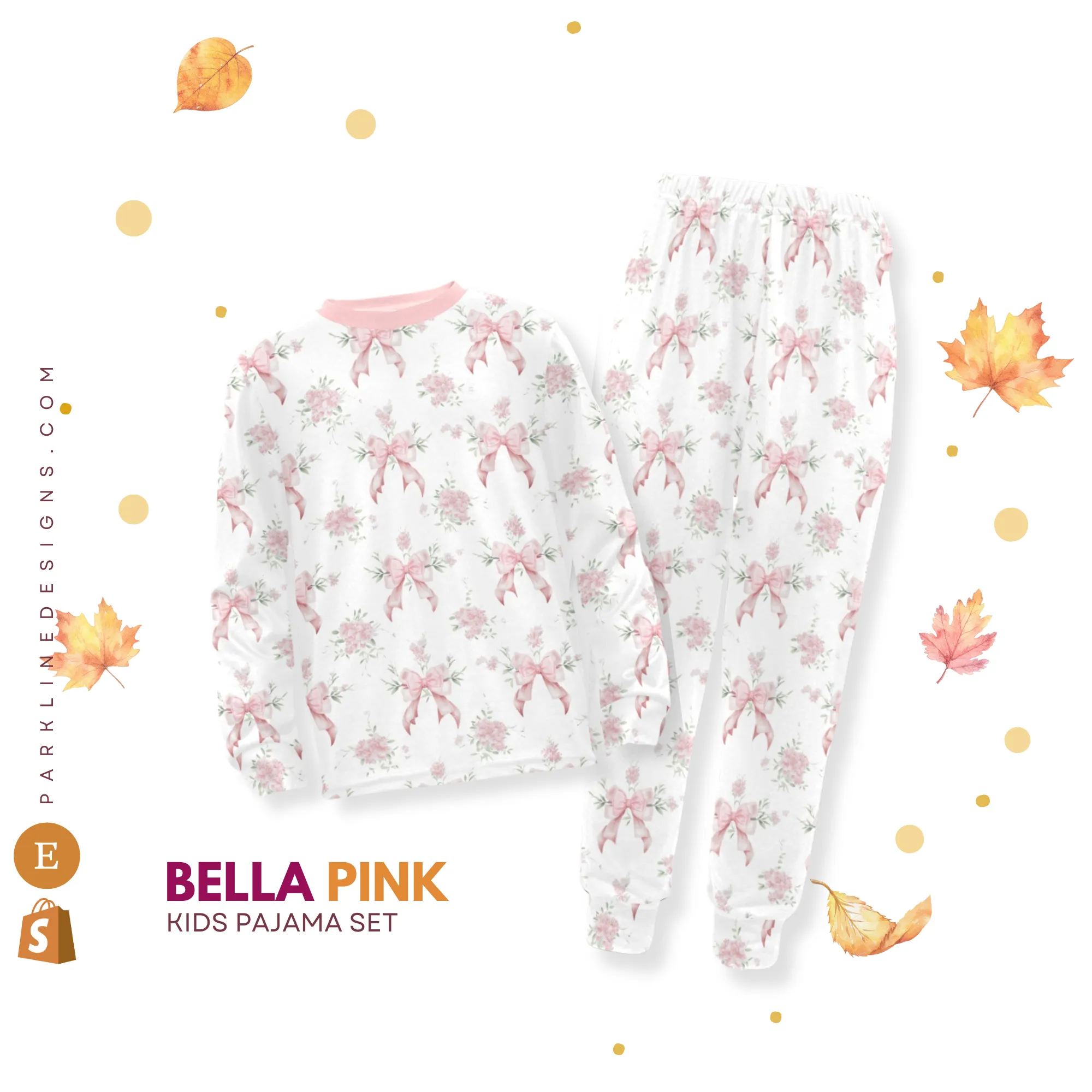Bella Pink | Pajama Set for Girls  | Cozy & Comfortable Sleepwear for Kids