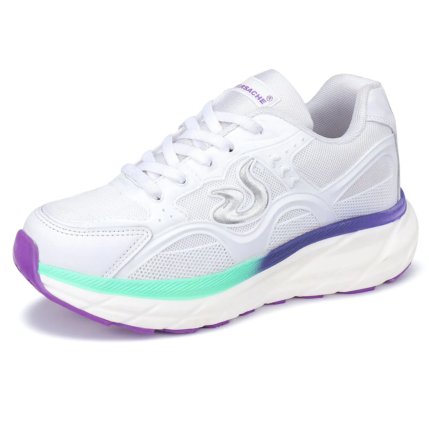 Bersache Sneaker, Loafers ,Casual with extra comfort sneakers for Women (White-9105)