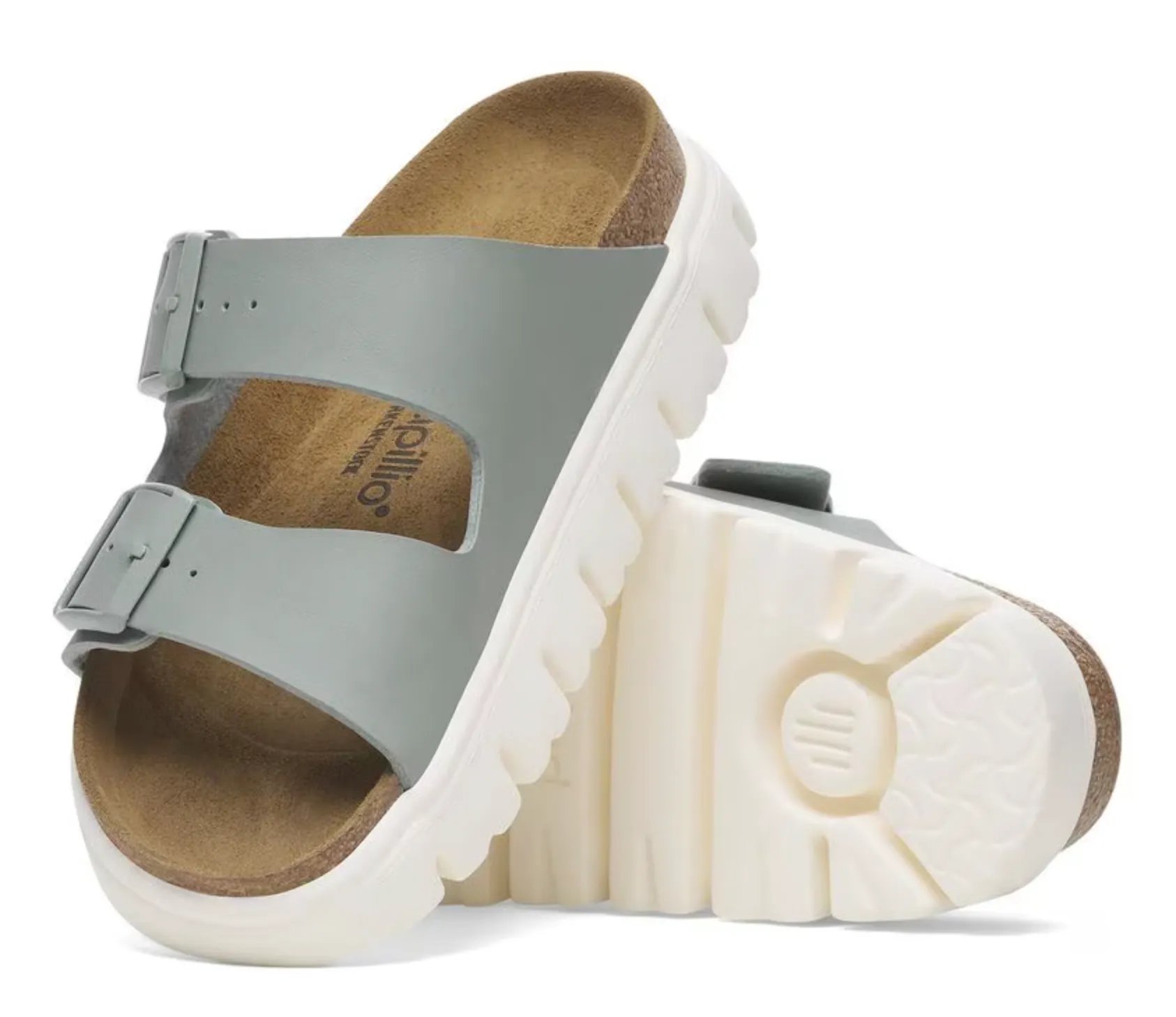 Birkenstock Arizona Chunky Birko-Flor - Pure Sage Papillio