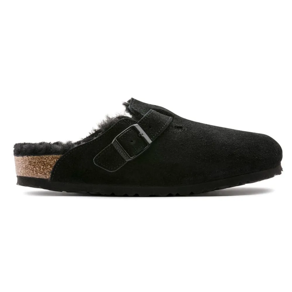 Birkenstock Boston Shearling in Black