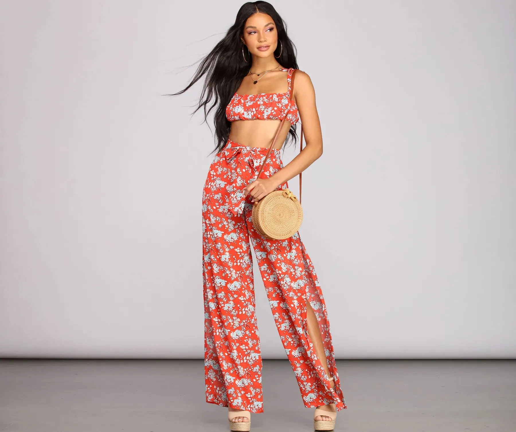 Blossom Fest Floral Crop Top