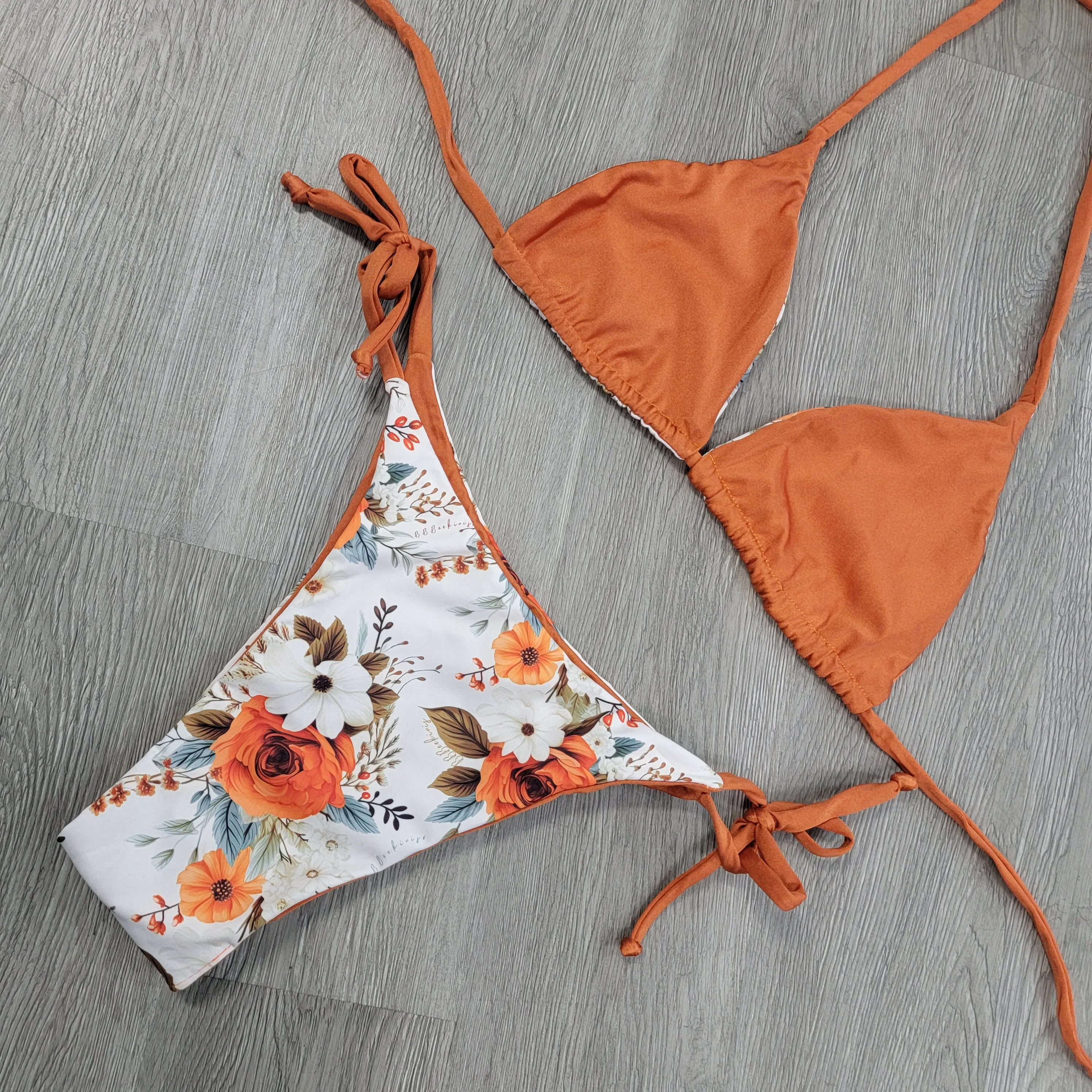 Boho Flores Triangle Top