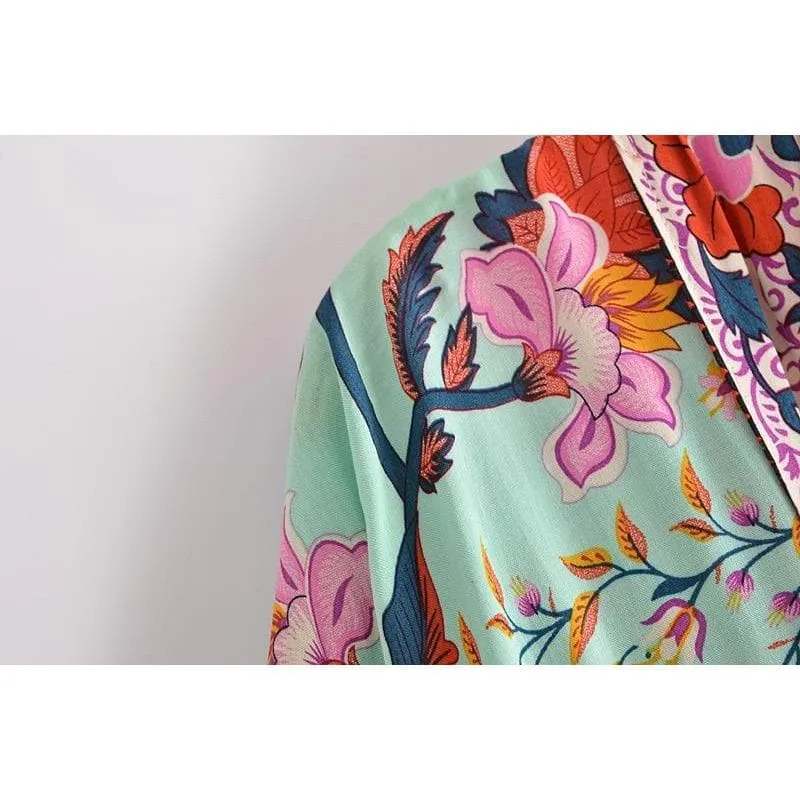 BOHO VINTAGE FLORAL BLOUSE