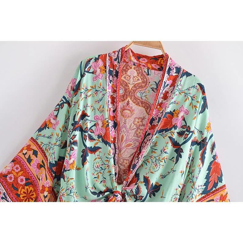 BOHO VINTAGE FLORAL BLOUSE