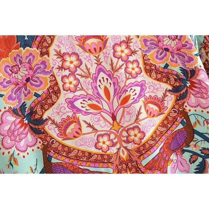 BOHO VINTAGE FLORAL BLOUSE