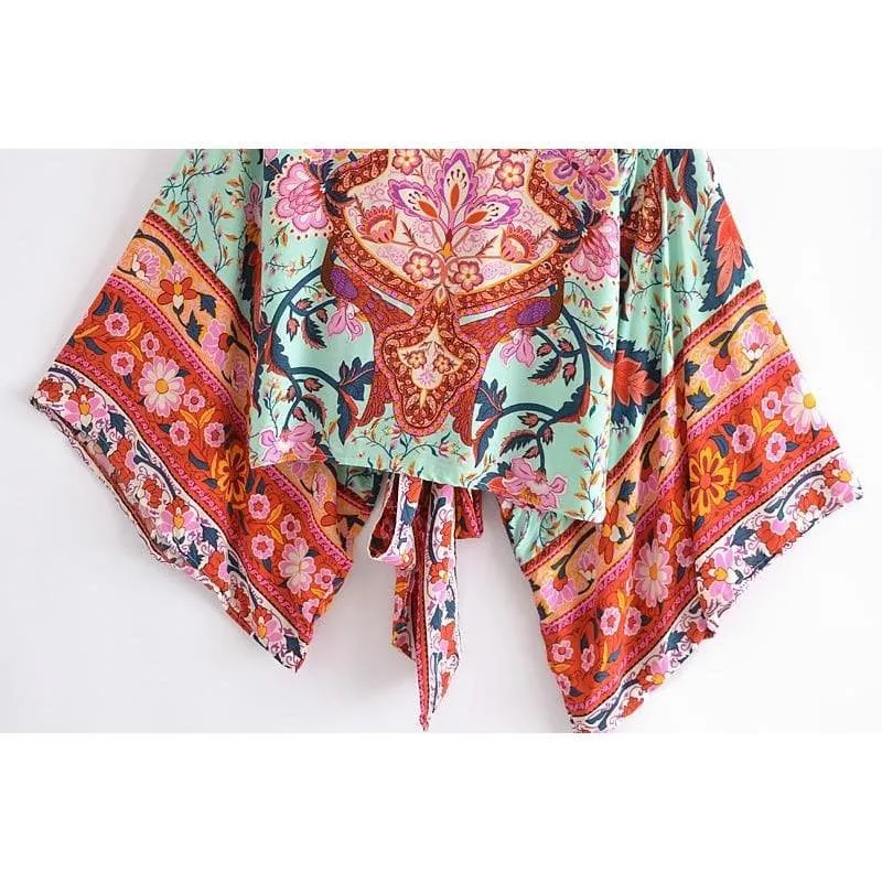 BOHO VINTAGE FLORAL BLOUSE
