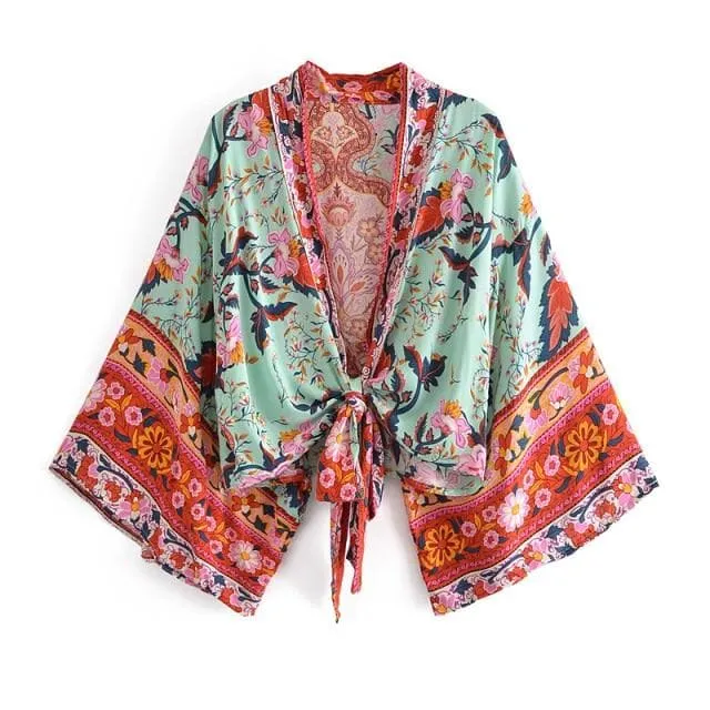 BOHO VINTAGE FLORAL BLOUSE
