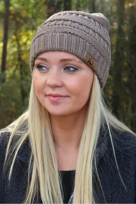 Campfire Cozy Beanie, Taupe