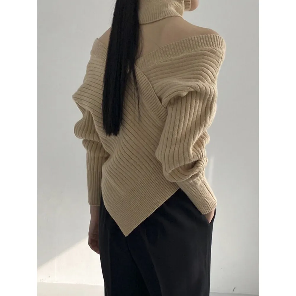 Crossed Sweater Top
