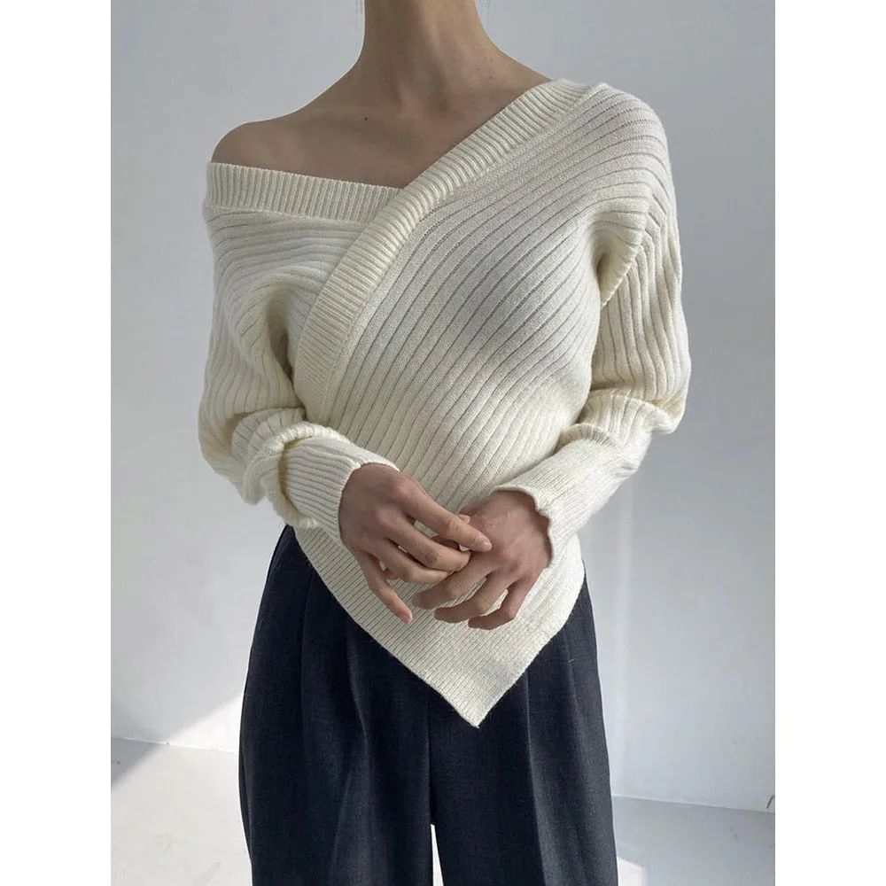Crossed Sweater Top