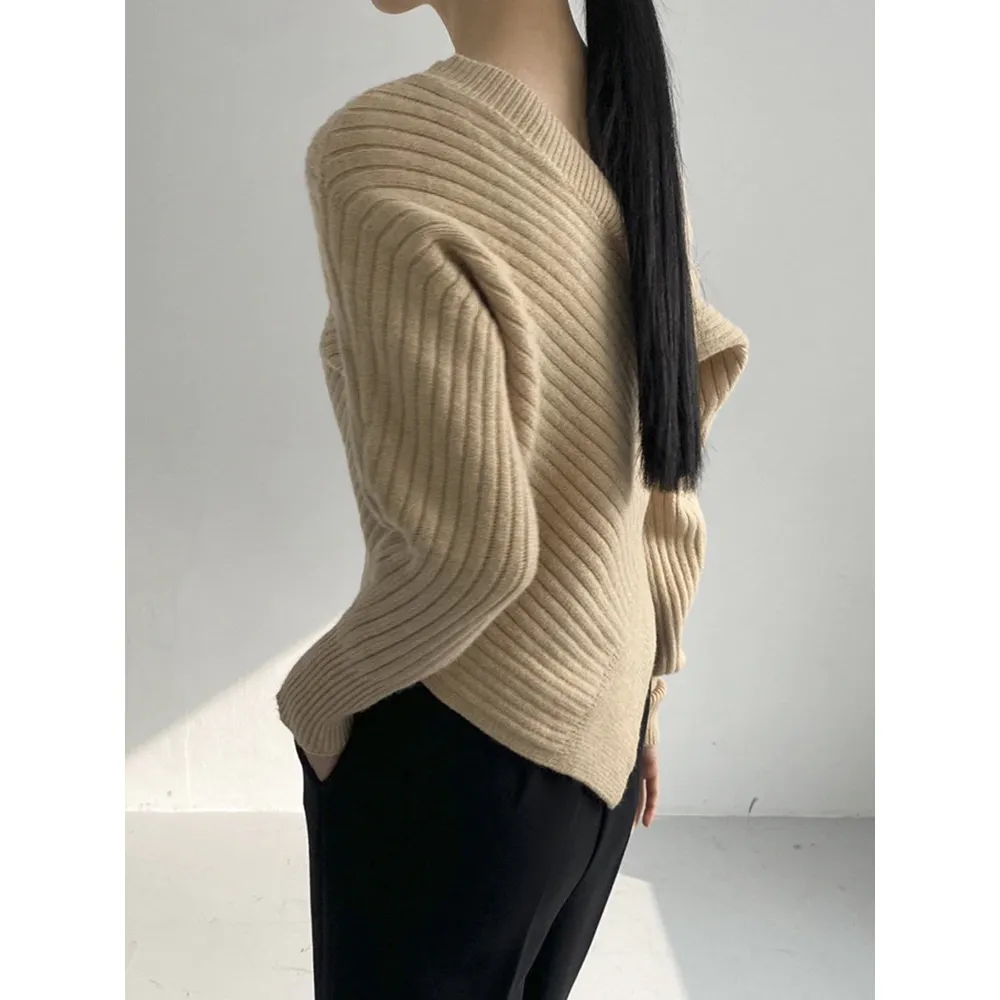 Crossed Sweater Top