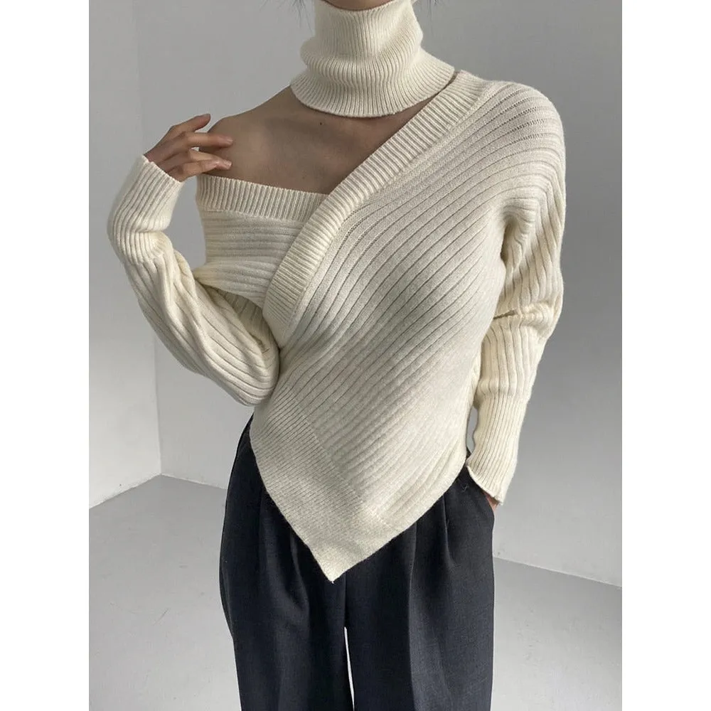 Crossed Sweater Top