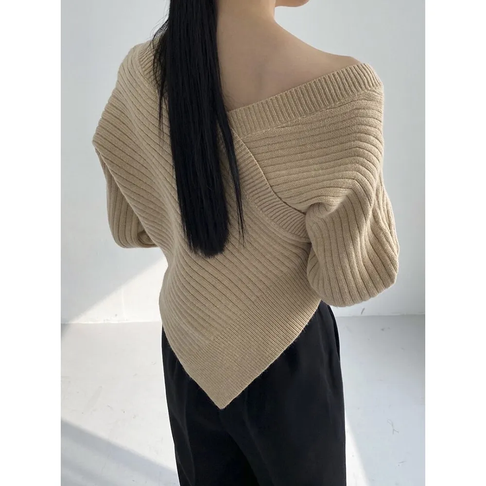 Crossed Sweater Top