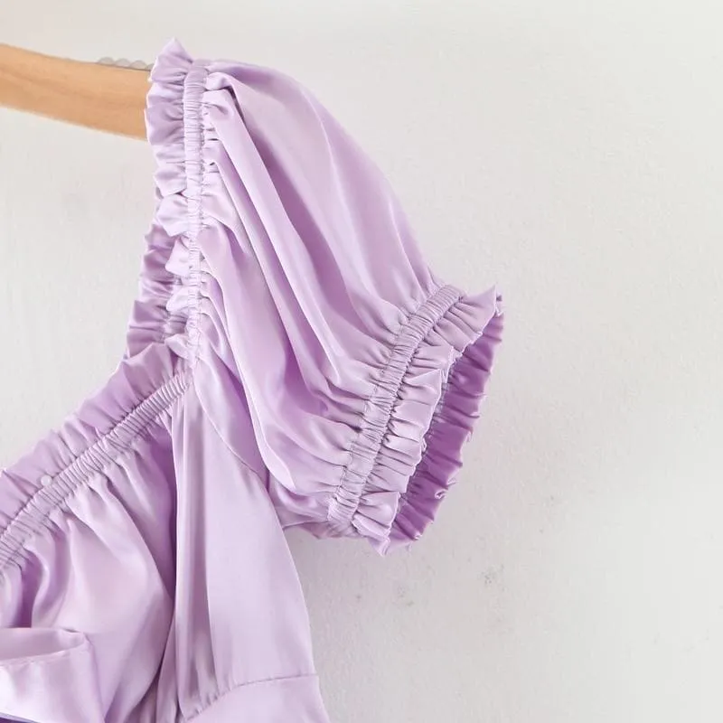ELEGANT SHORT SLEEVE SUMMER BLOUSE