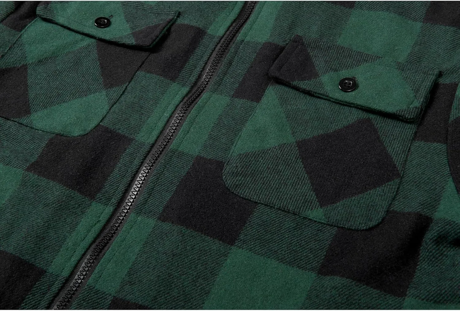 GEEK LIGHTING Men's Flannel Shirts Jacket Sherpa Lined Fleece Plaid Hoodie Long Sleeve Winter Warm Coat