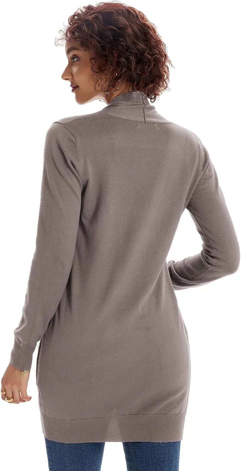GRACE KARIN Women Lightweight Cardigan Sweaters with Pocket Long Sleeve Shrugs