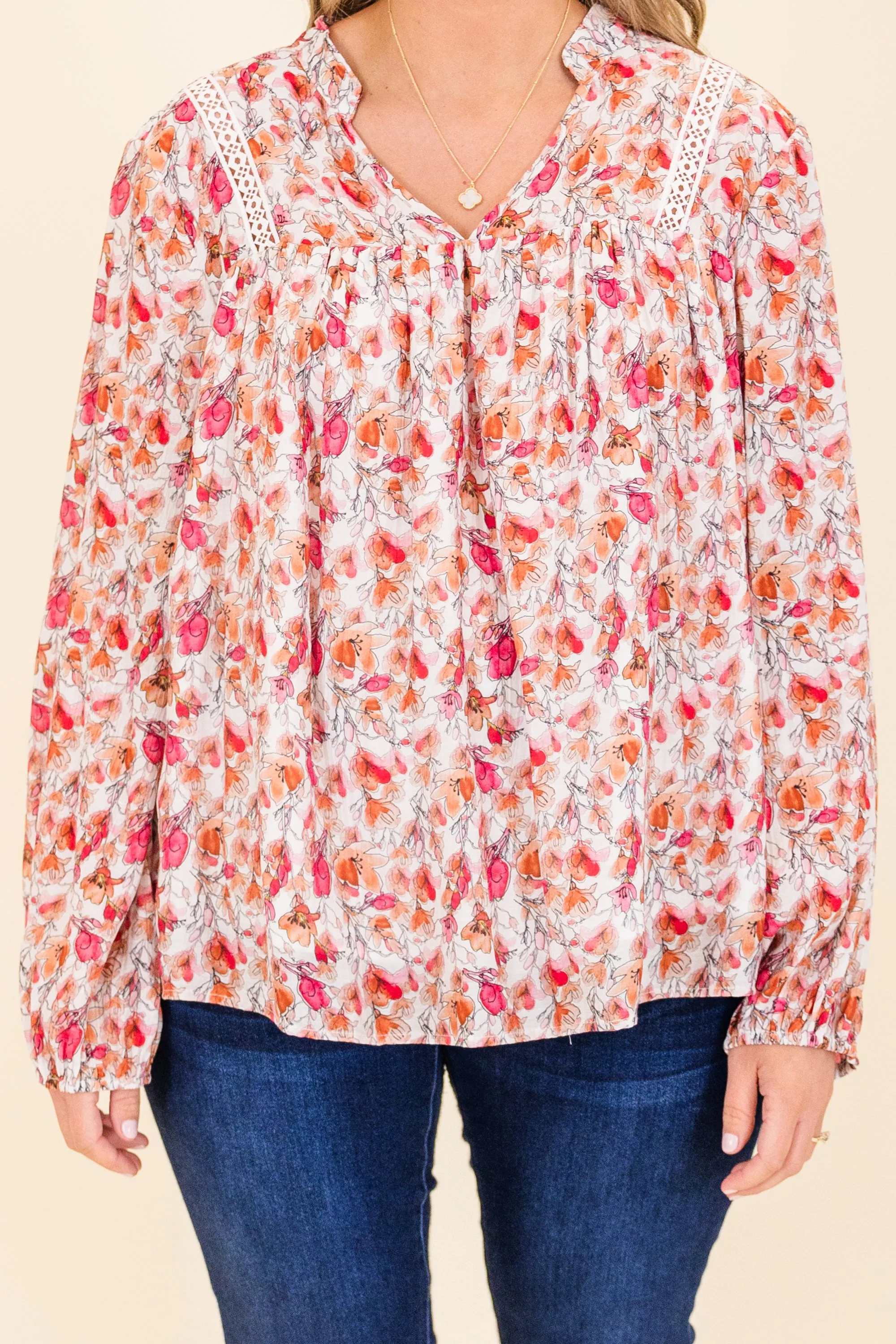 Graceful Blossom Top, Pink