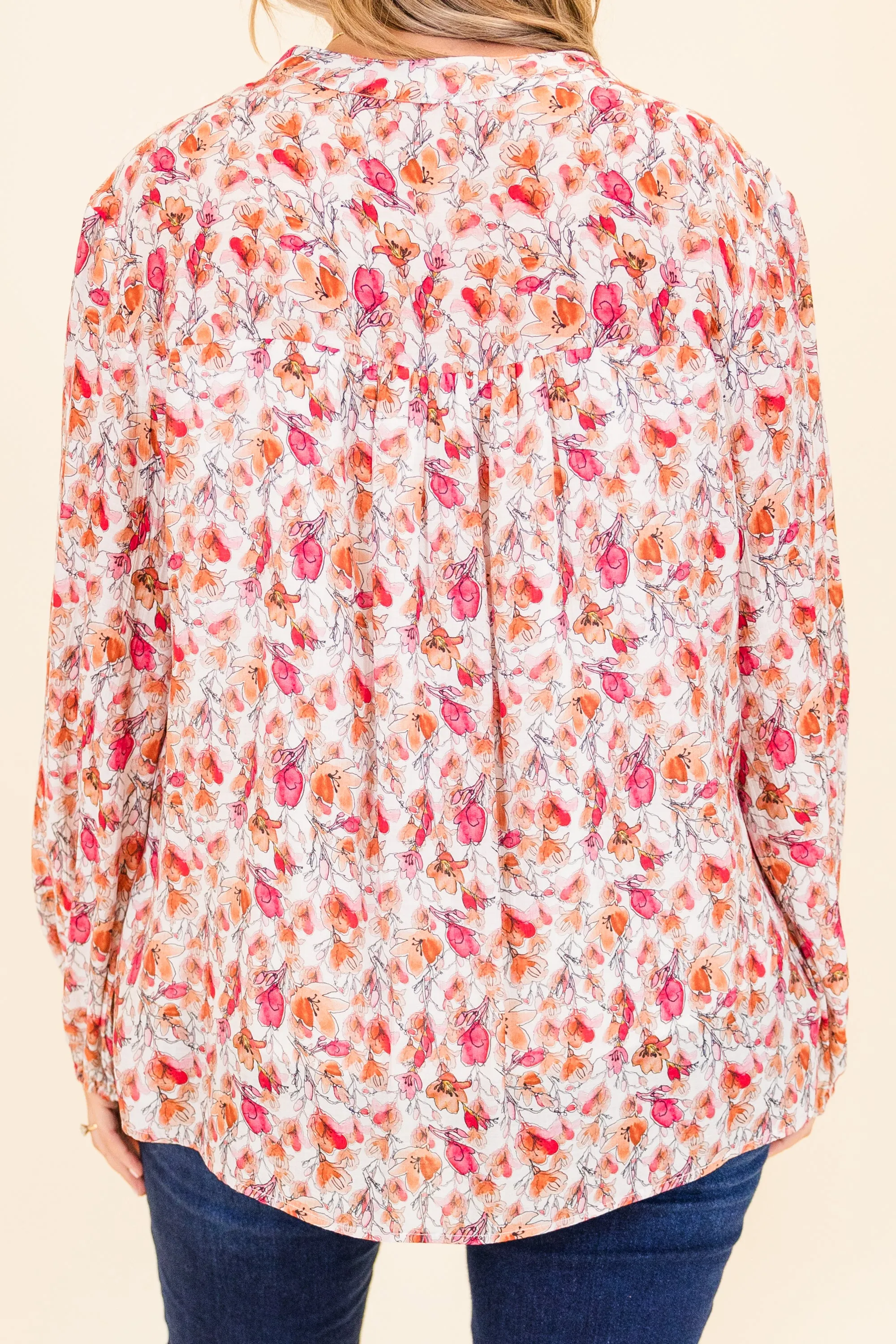 Graceful Blossom Top, Pink