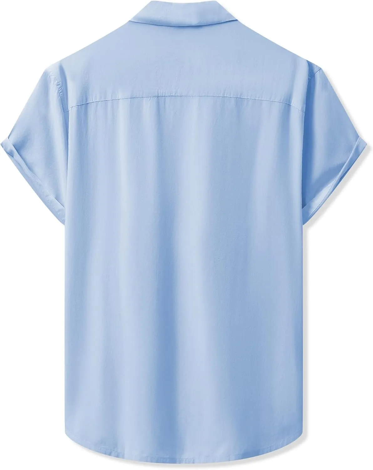 JMIERR Mens Linen Shirts Casual Short Sleeve Button Down Shirts Wrinkle Free Vacation Beach Summer Tops