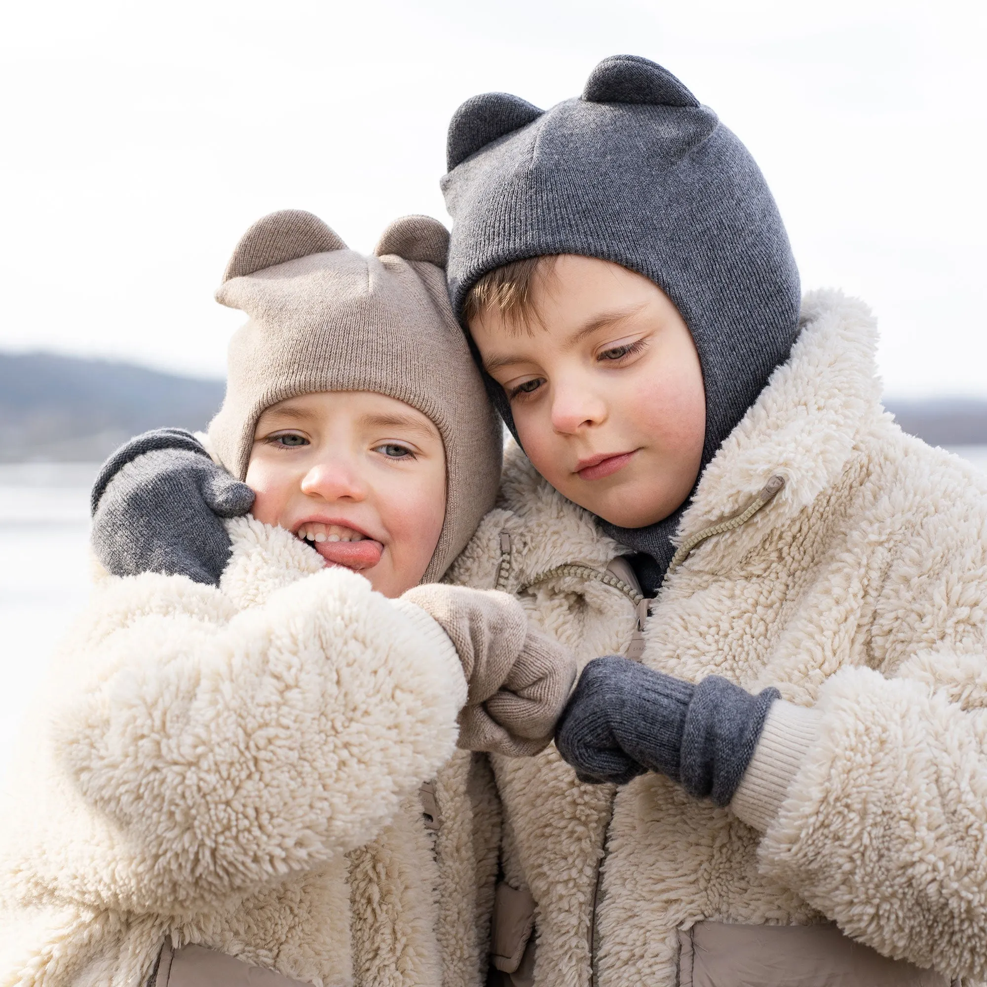 Kids' Knit Mittens Cashmere Blend
