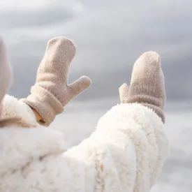 Kids' Knit Mittens Cashmere Blend