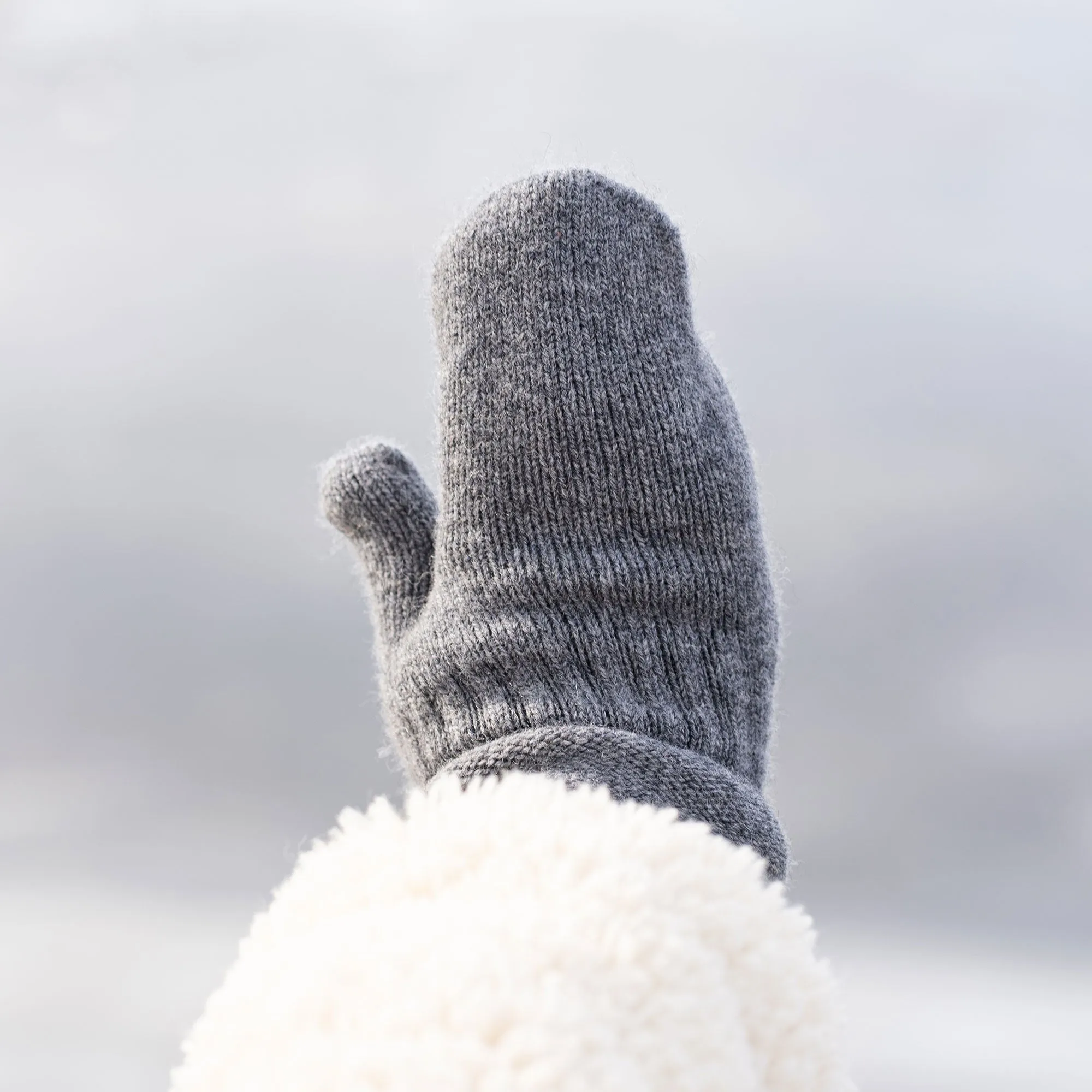Kids' Knit Mittens Cashmere Blend