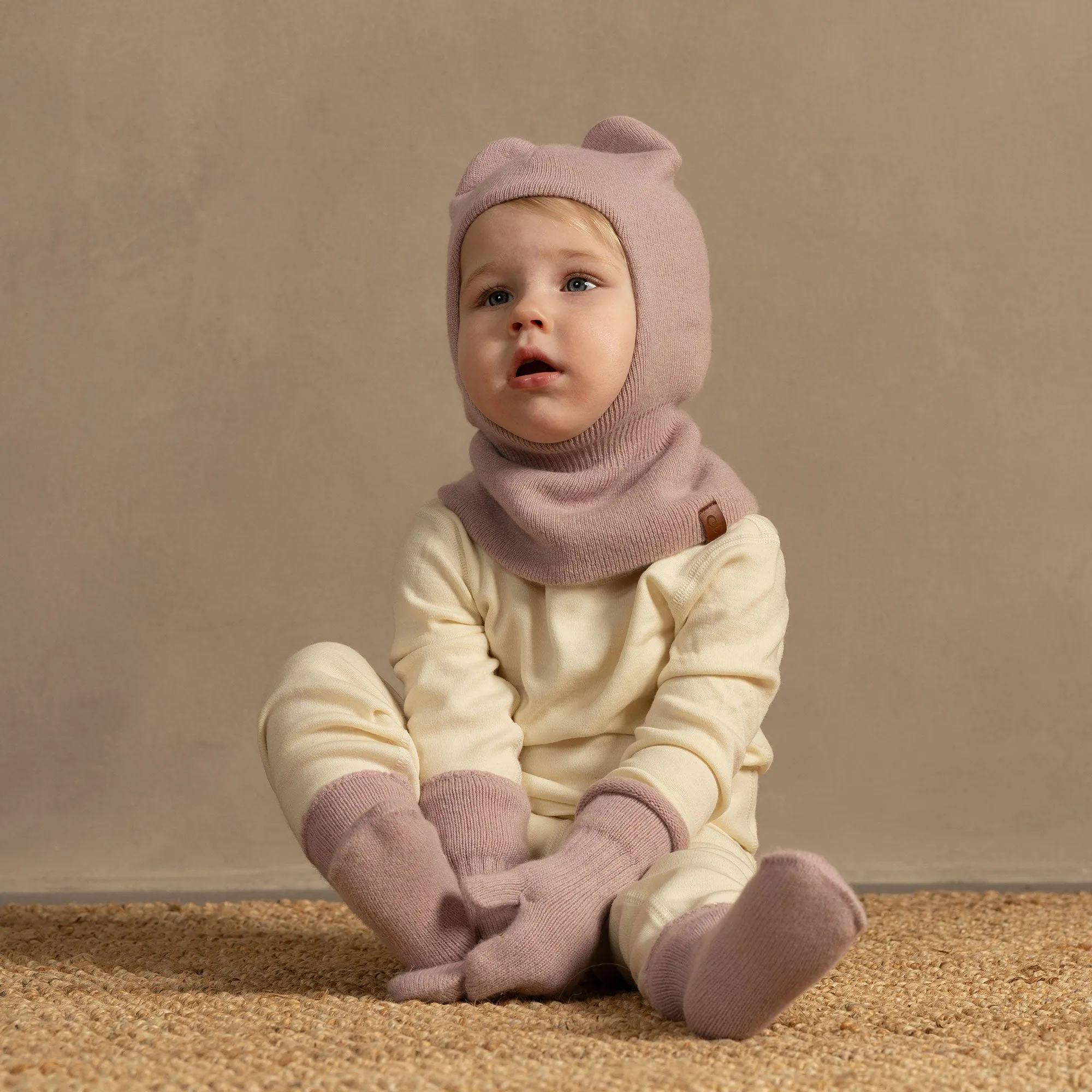 Kids' Knit Mittens Cashmere Blend