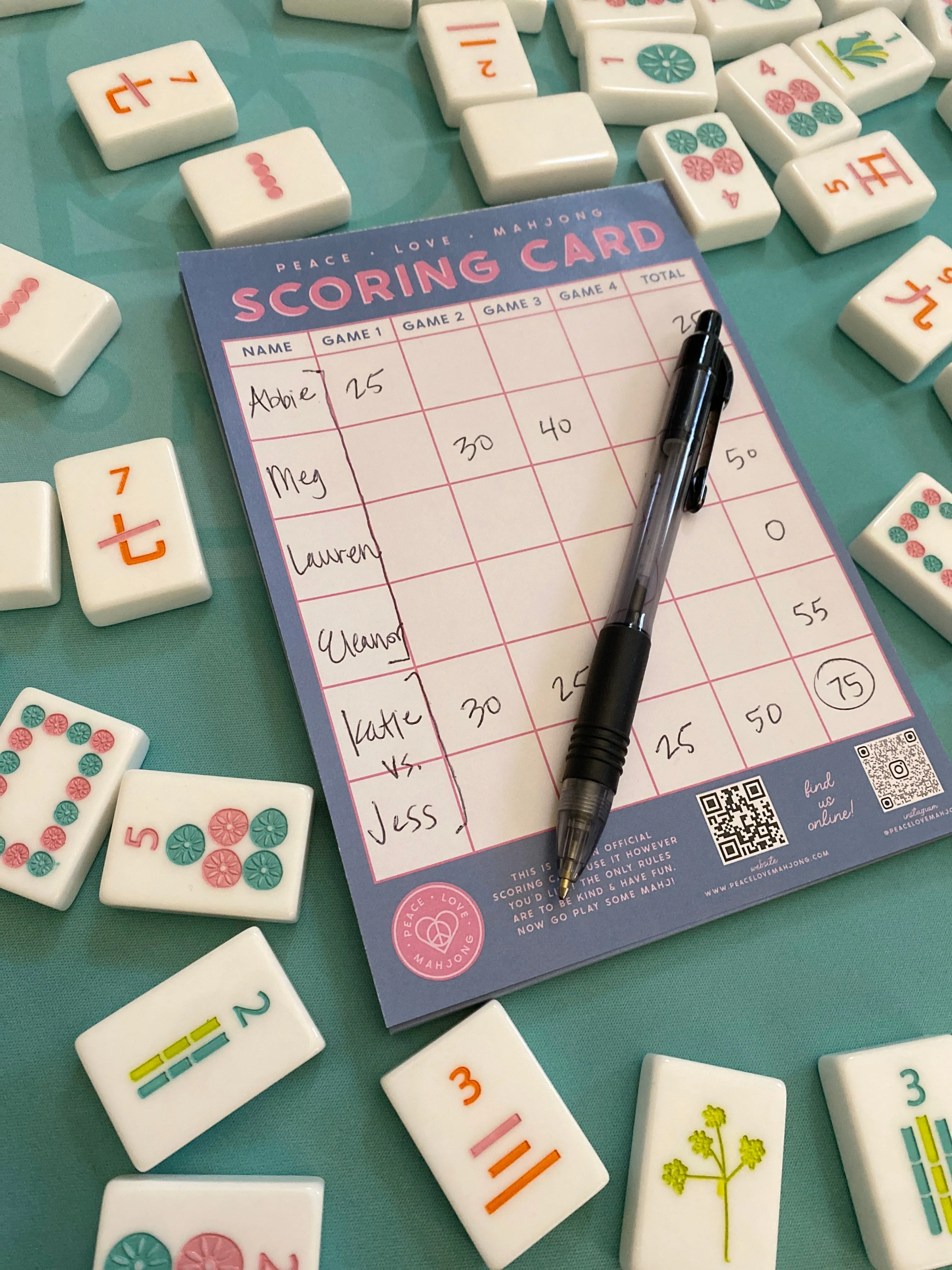 Mahjong Scoring Notepad