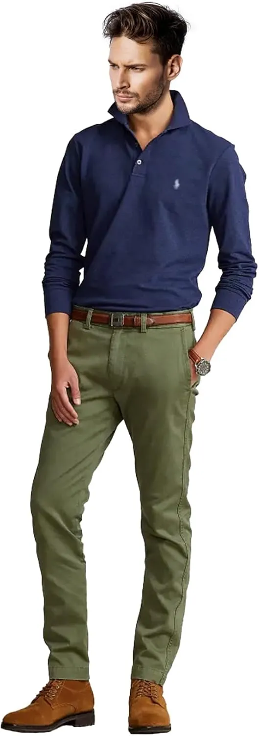 Men's Custom Slim Fit Polo Shirt Short Sleeve for Outdoor Golf Tennis Polo 2 Buttons Tops-Proudly of U.S Polo