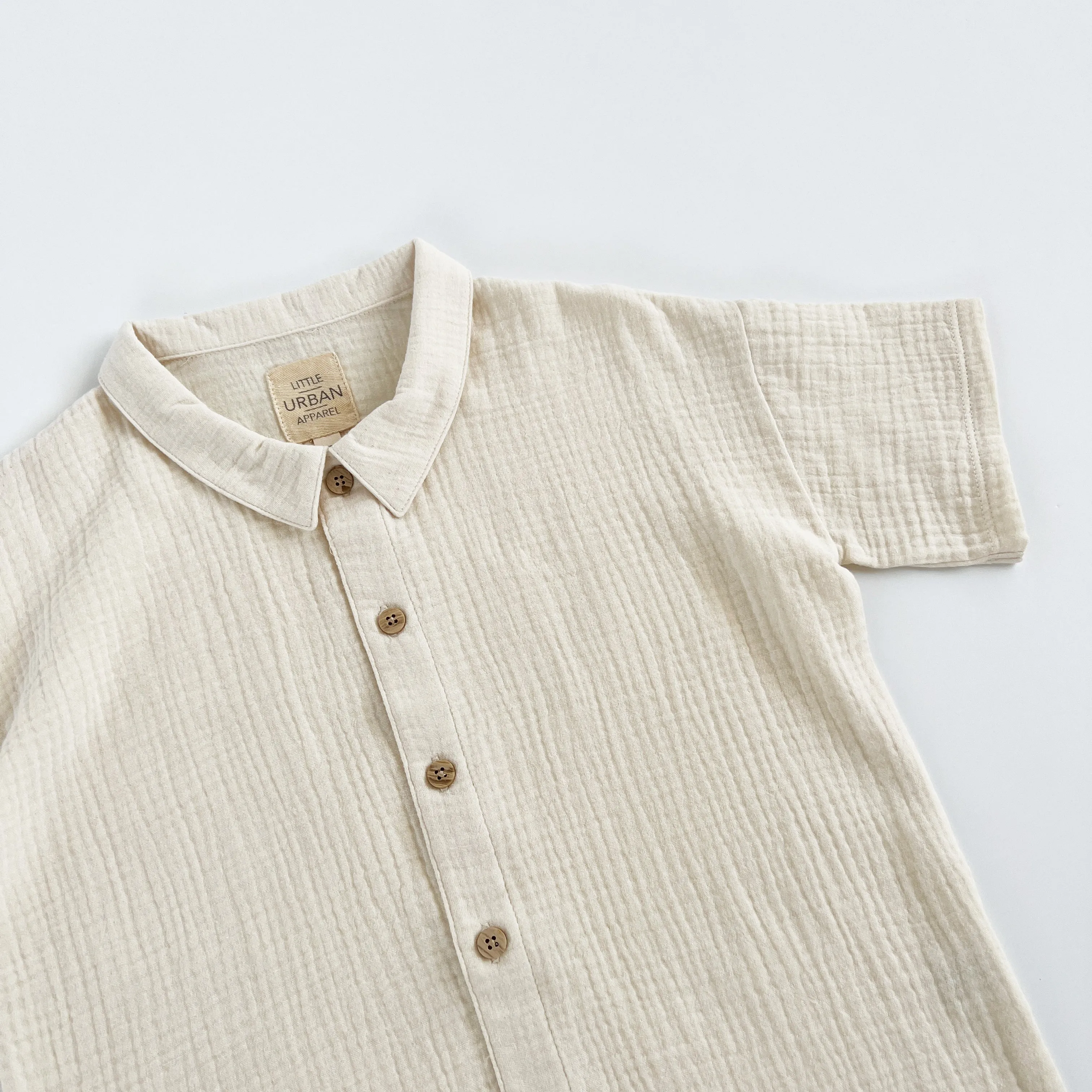 Milk Muslin Button Up