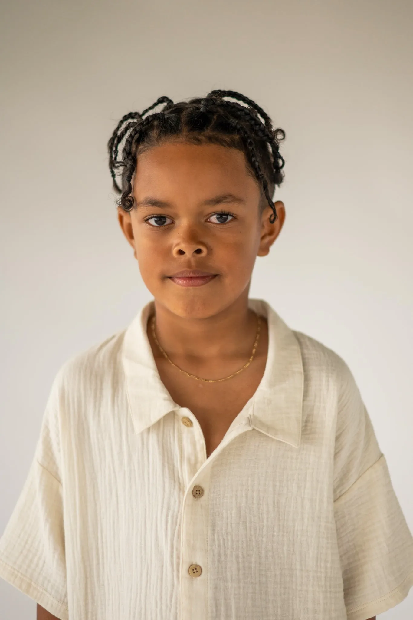 Milk Muslin Button Up