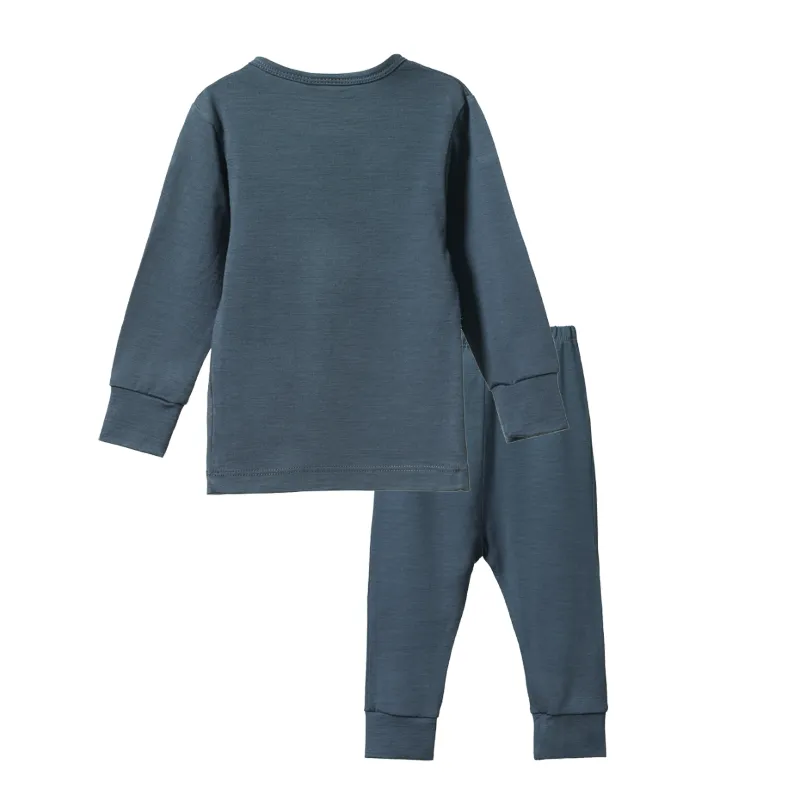 Nature Baby Merino 2PC Pyjamas - Stormy