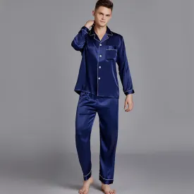 Navy Blue Pajamas Sets Sleepwear