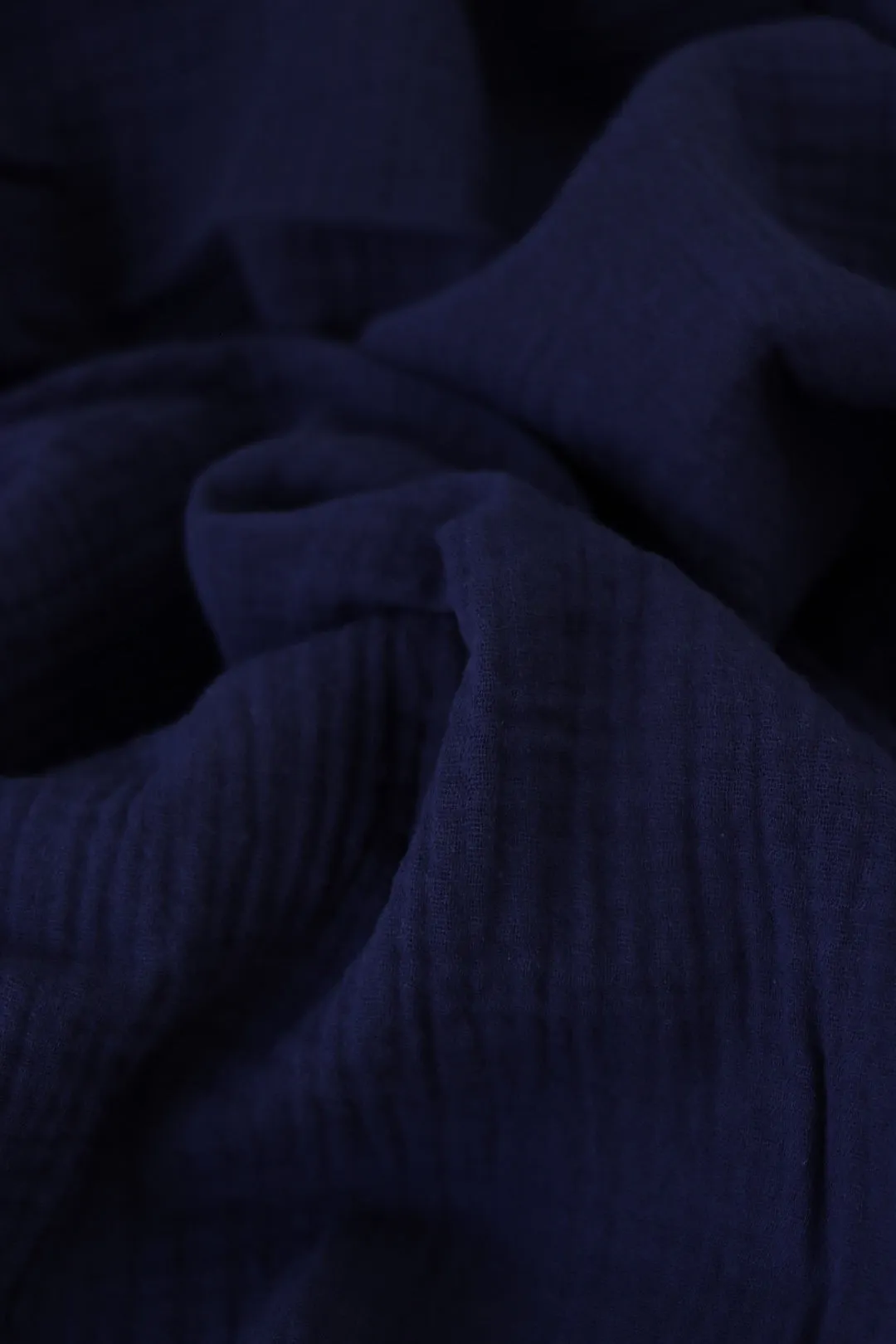 Navy Cotton Double Gauze