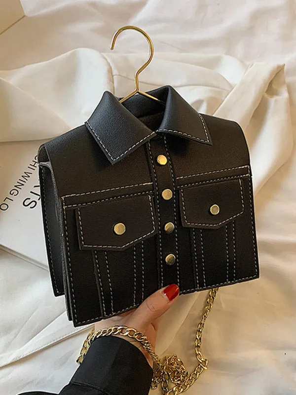 Original Stylish PU Contrast Color Shoulder Bag Accessories