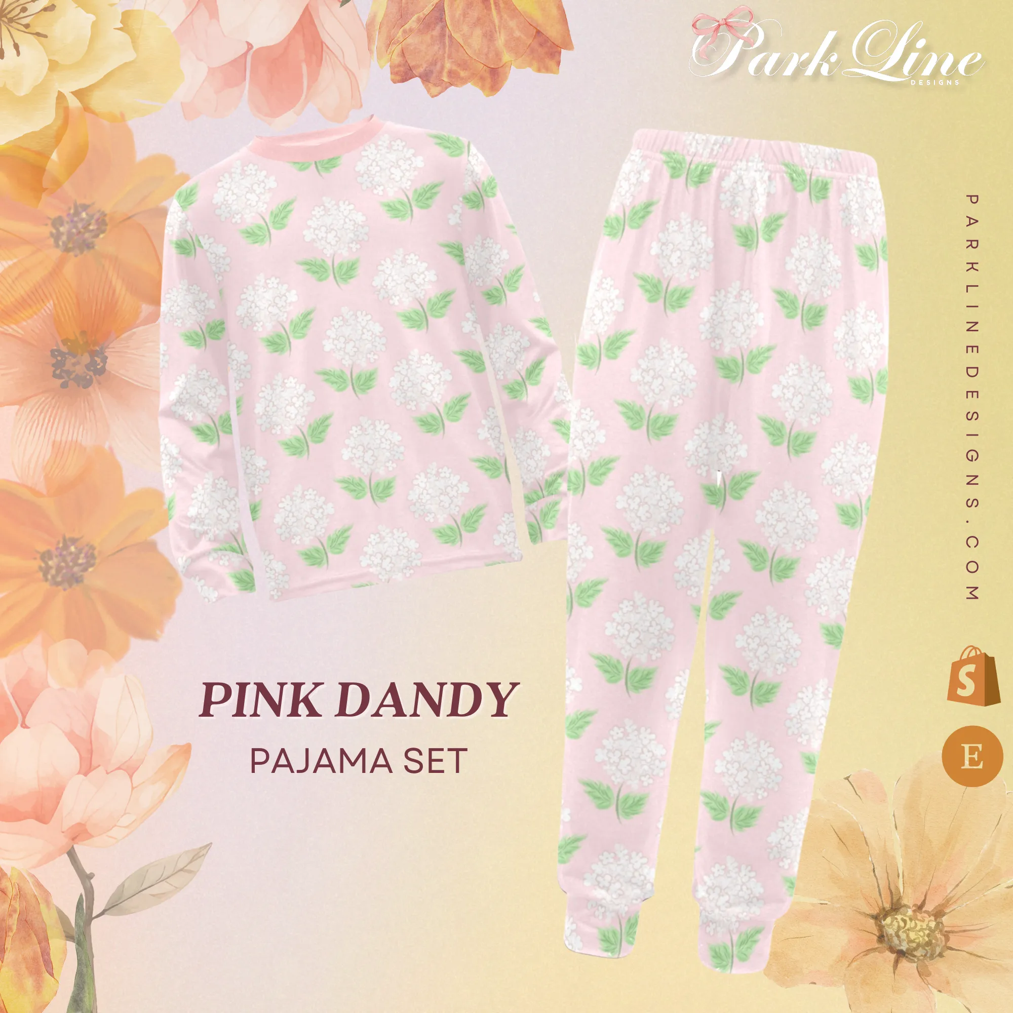 Pink Dandy | Pajama Set for Girls  | Sweet & Comfortable Sleepwear for Kids