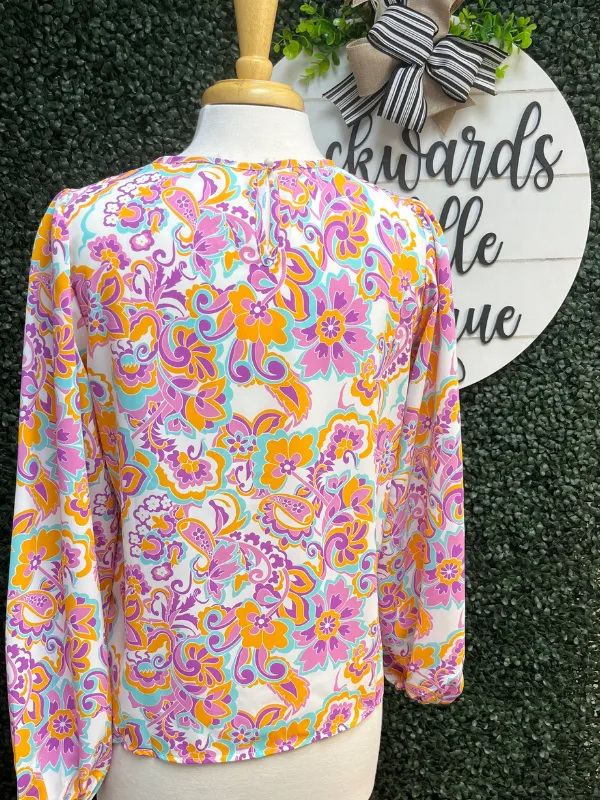 Purple Boho Blouse