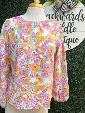 Purple Boho Blouse