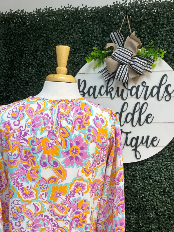 Purple Boho Blouse