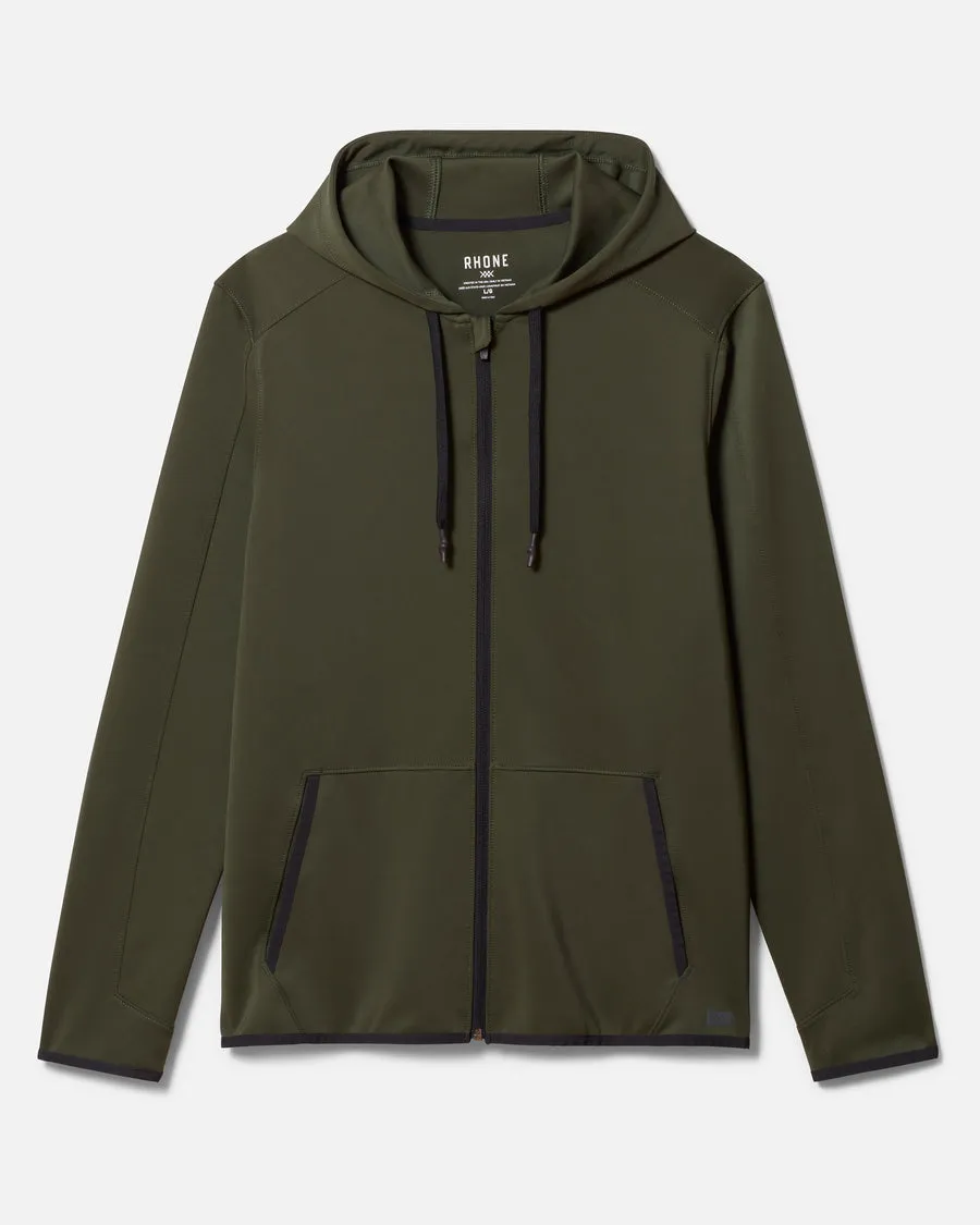Rhone - WARM UP TECH FULL ZIP HOODIE