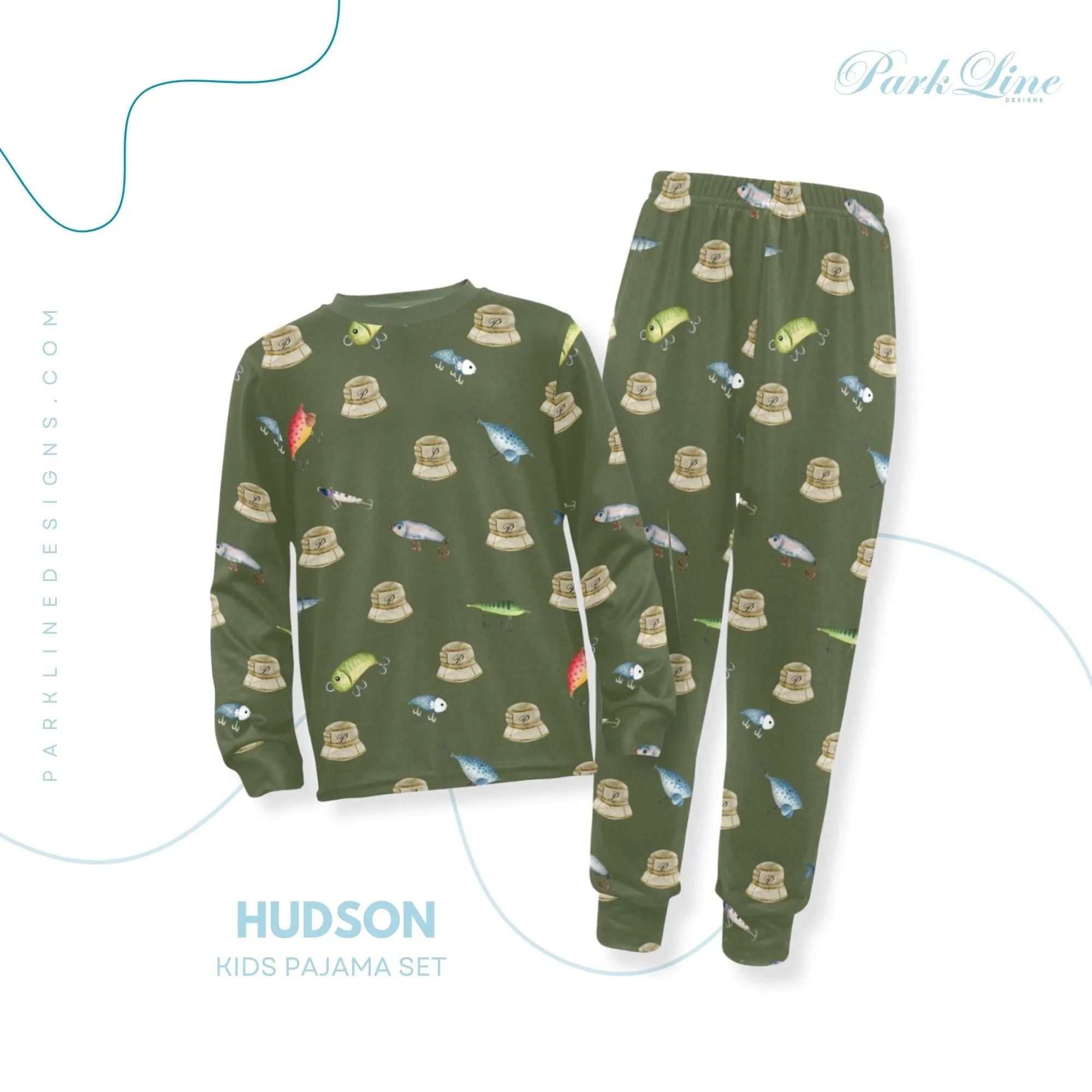 Sail Boat Boys' Pajama Set | Crew Neck Long Pajama Set | Soft Long Sleeve Sleepwear for Lounging and Relaxing