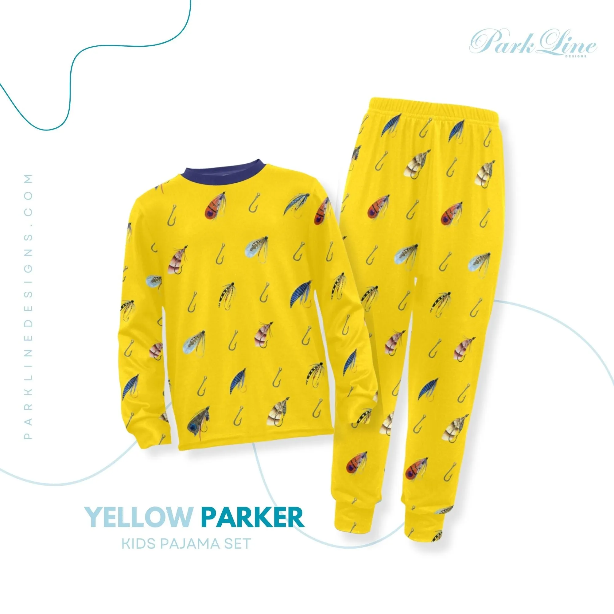 Sail Boat Boys' Pajama Set | Crew Neck Long Pajama Set | Soft Long Sleeve Sleepwear for Lounging and Relaxing