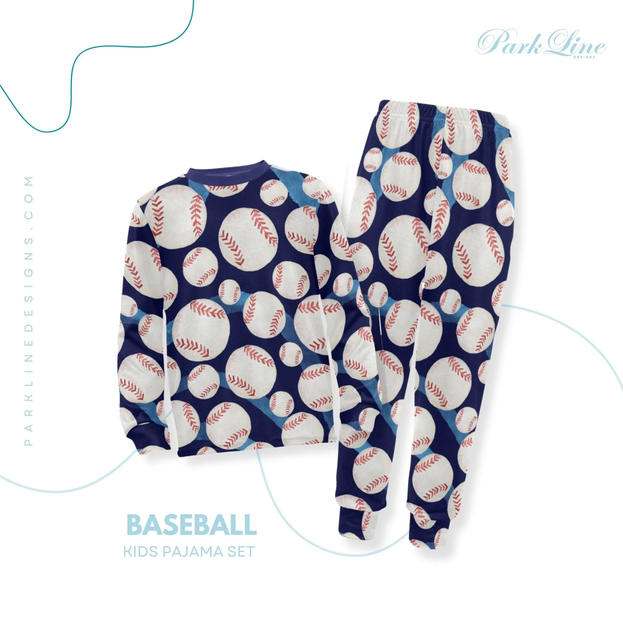 Sail Boat Boys' Pajama Set | Crew Neck Long Pajama Set | Soft Long Sleeve Sleepwear for Lounging and Relaxing