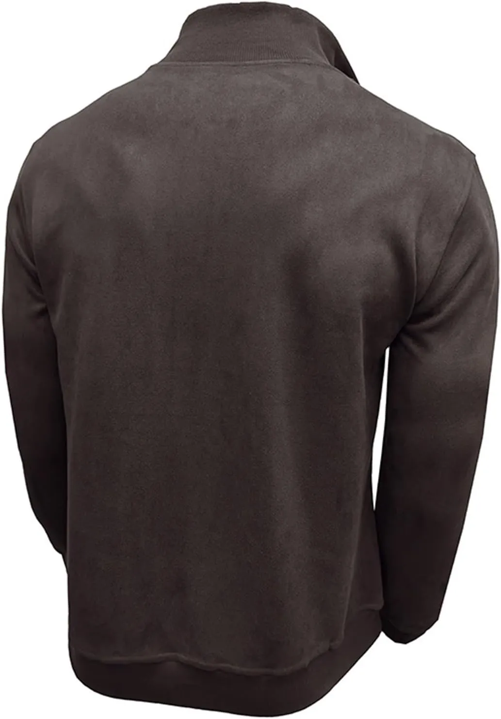 Velvet Sweatshirt Men Advantage Performance Mock Neck Thermal Long-Sleeve Quarter Zip Velour Sweaters Pullover Tops