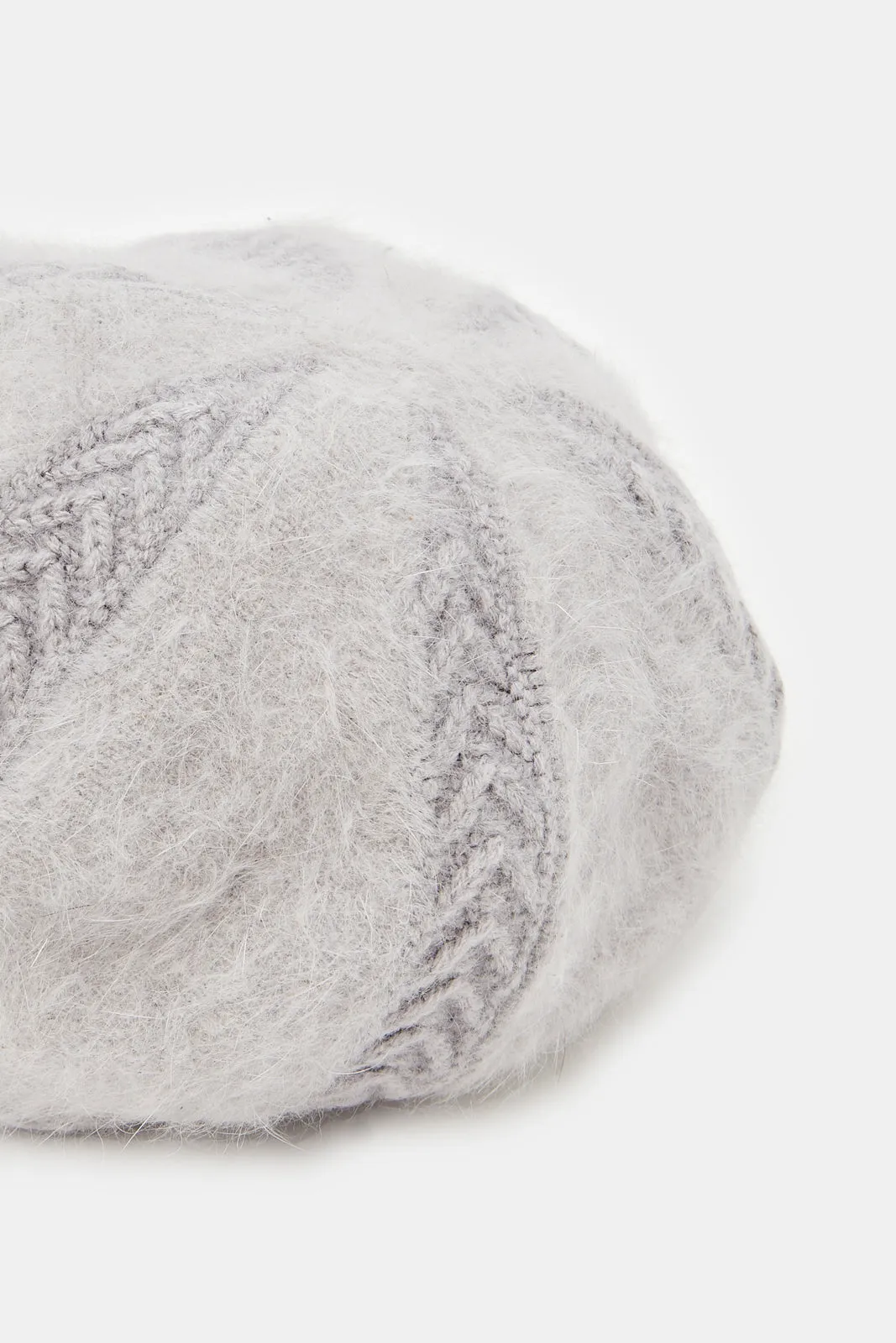 Women Grey Knitted Cap